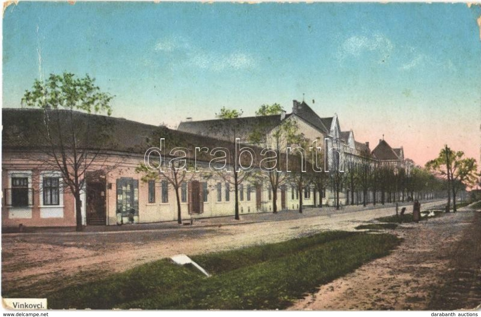 * T2/T3 1913 Vinkovce, Vinkovci; Utca, üzlet / Street, Shop  (Rb) - Otros & Sin Clasificación