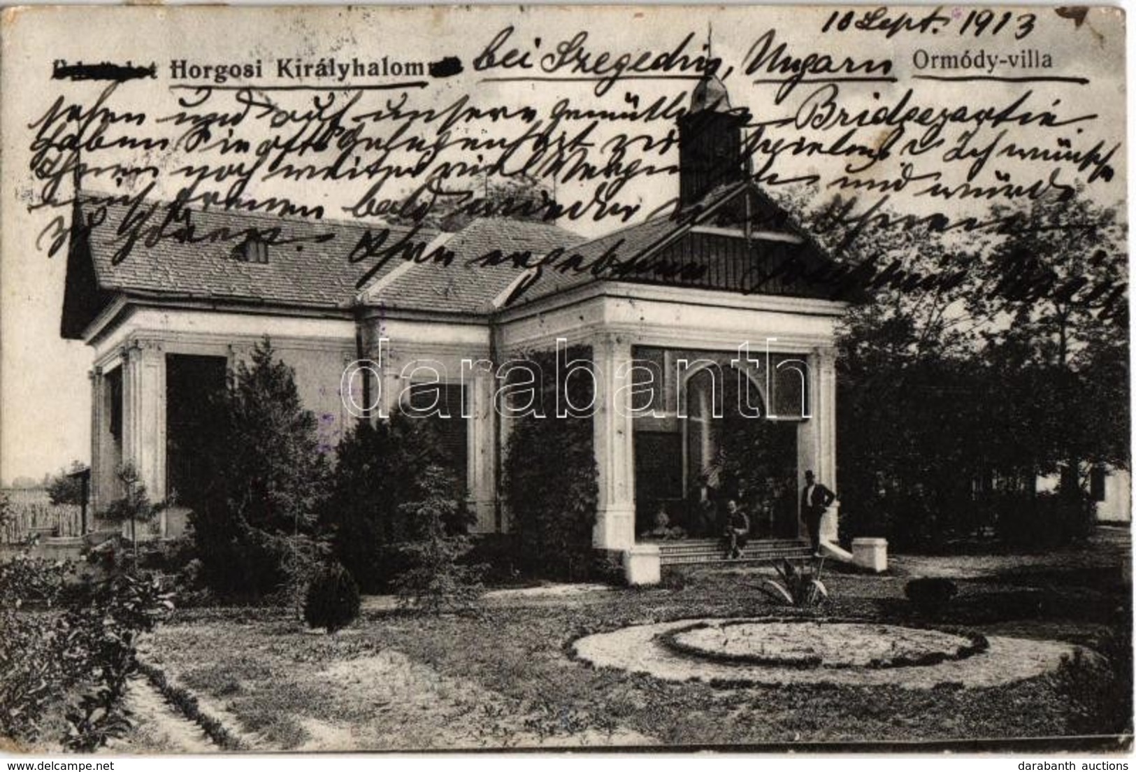 T2/T3 1913 Horgosi-Királyhalom, Horgos-Backi Vinogradi; Ormódy Villa / Villa (EK) - Ohne Zuordnung