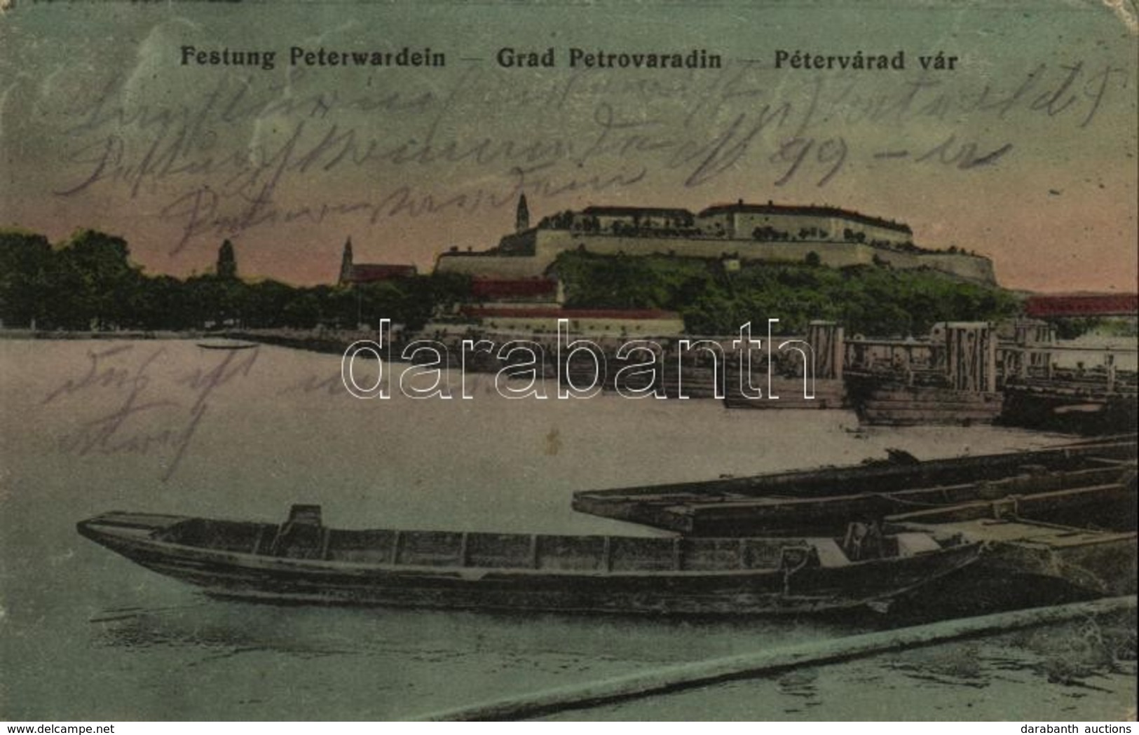 T2/T3 1915 Pétervárad, Petrovaradin (Újvidék, Novi Sad); Vár, Hajóhíd / Castle, Pontoon Bridge (EK) - Sin Clasificación