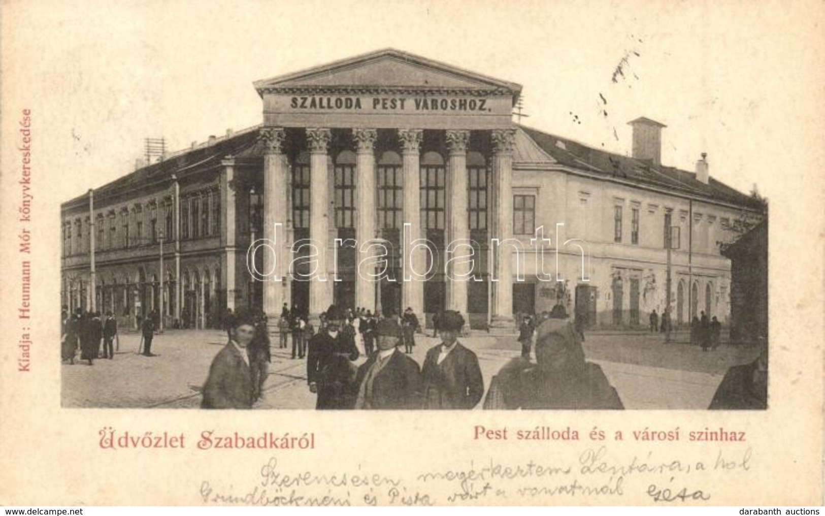 T2/T3 1899 Szabadka, Subotica; Pest Szálloda, Városi Színház / Hotel, Theatre - Sin Clasificación