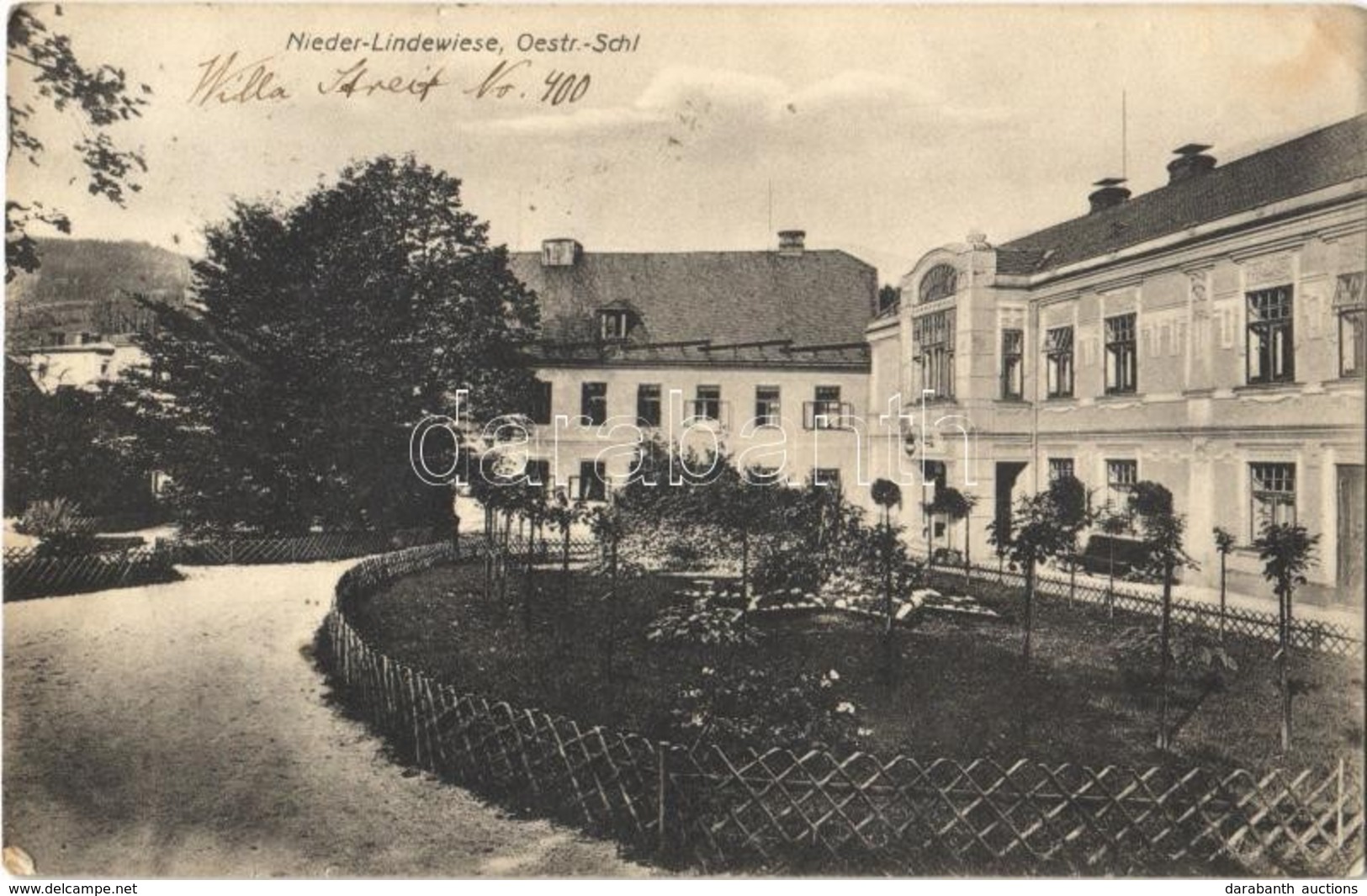 T2/T3 Dolní Lipová, Nieder Lindewiese (Lipová-lázne); Villa Streit No. 400. (EK) - Ohne Zuordnung