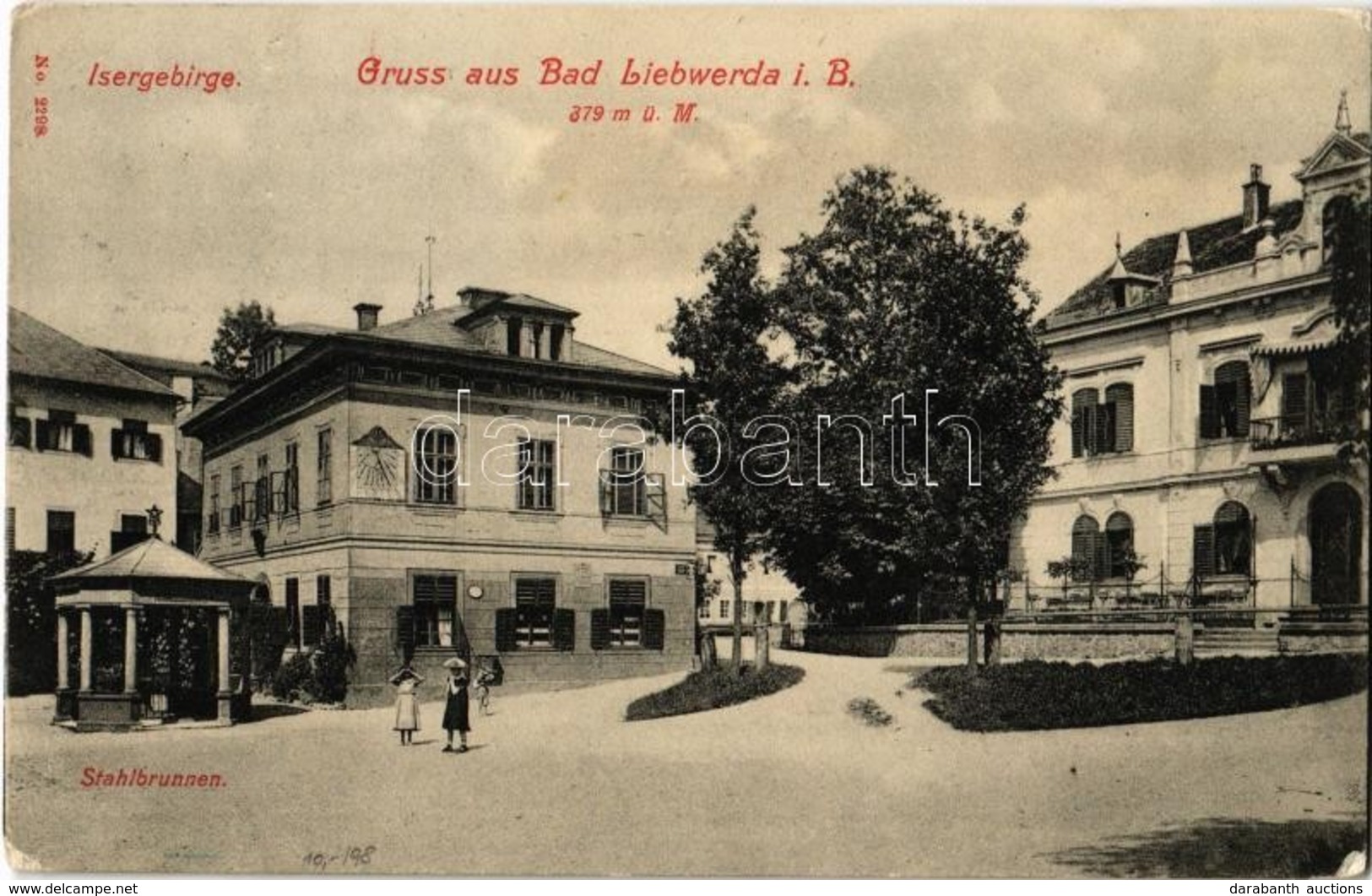 T2 1912 Lázne Libverda, Bad Liebwerda; Isergebirge, Stahlbrunnen / Jizera Mountains, Fountain - Sin Clasificación