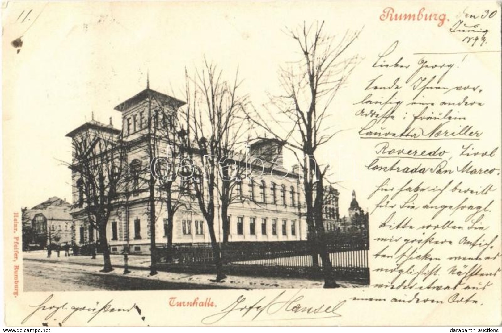 T2 1899 Rumburk, Rumburg; Turnhalle / Gym - Sin Clasificación