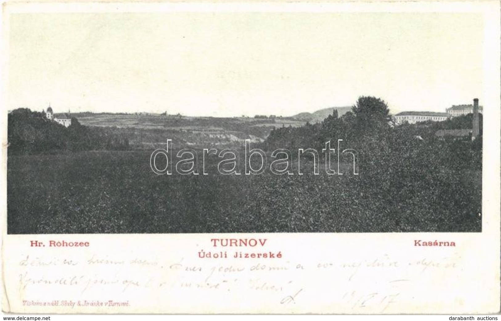 T2/T3 Turnov, Turnau; Údoli Jizerské, Kasárna, Hr. Rohozec / Military Barrack  (EK) - Sin Clasificación