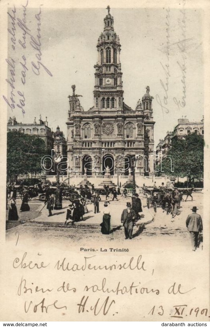 T2 Paris La Trinité; Decorated Postcard - Otros & Sin Clasificación