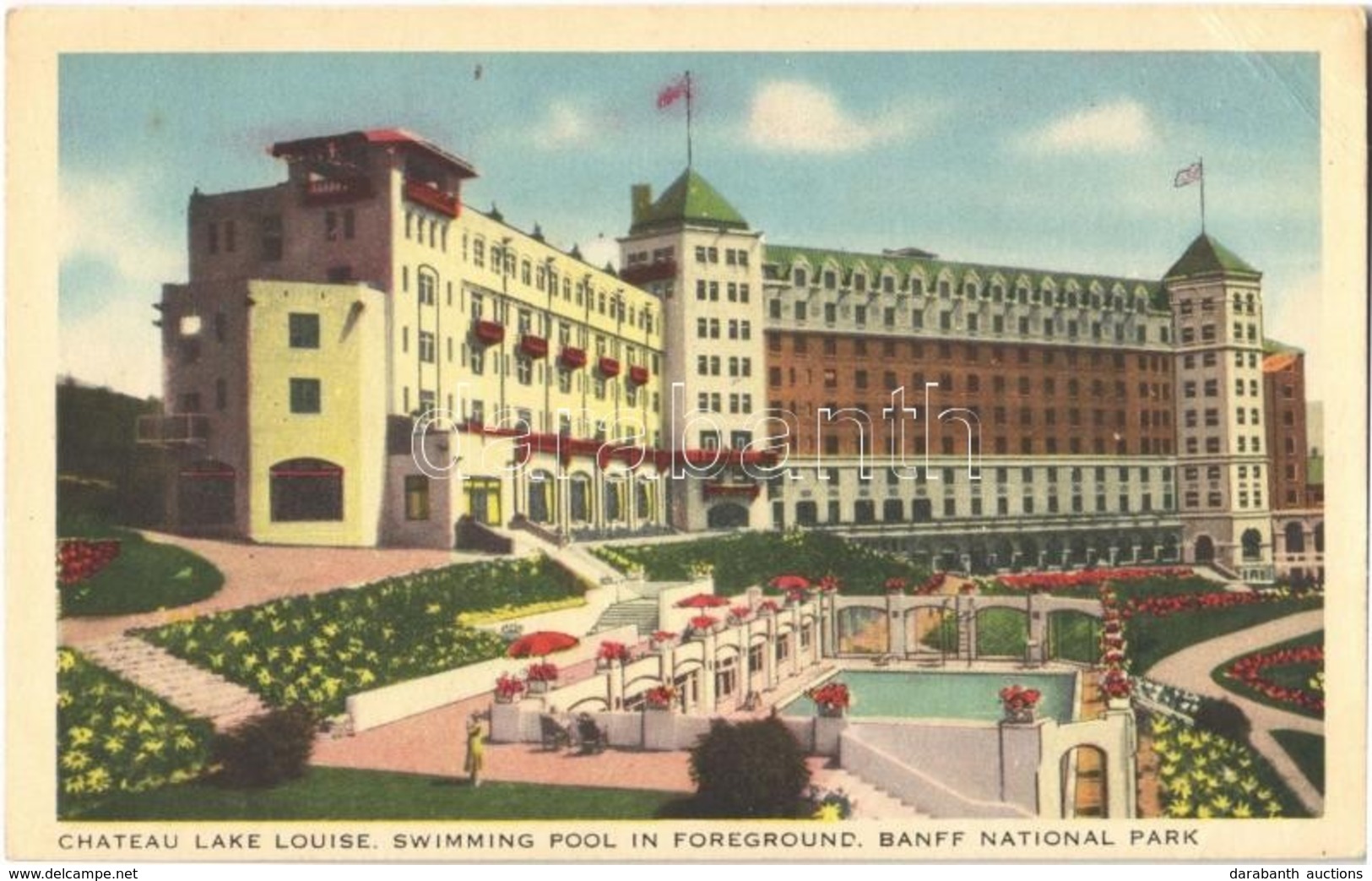 ** T2/T3 Lake Louise, Chateau Lake Louise Hotel, Swimming Pool In Foreground, Banff National Park (EK) - Otros & Sin Clasificación