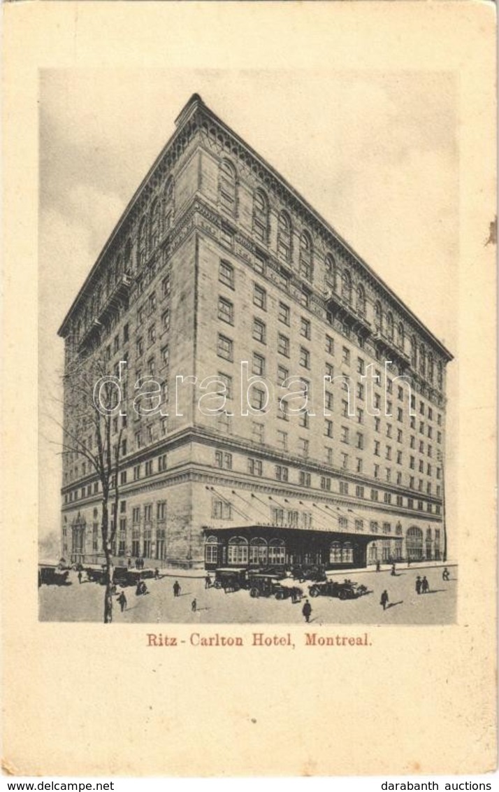 T2/T3 1913 Montreal, Ritz-Carlton Hotel, Automobiles (EK) - Otros & Sin Clasificación