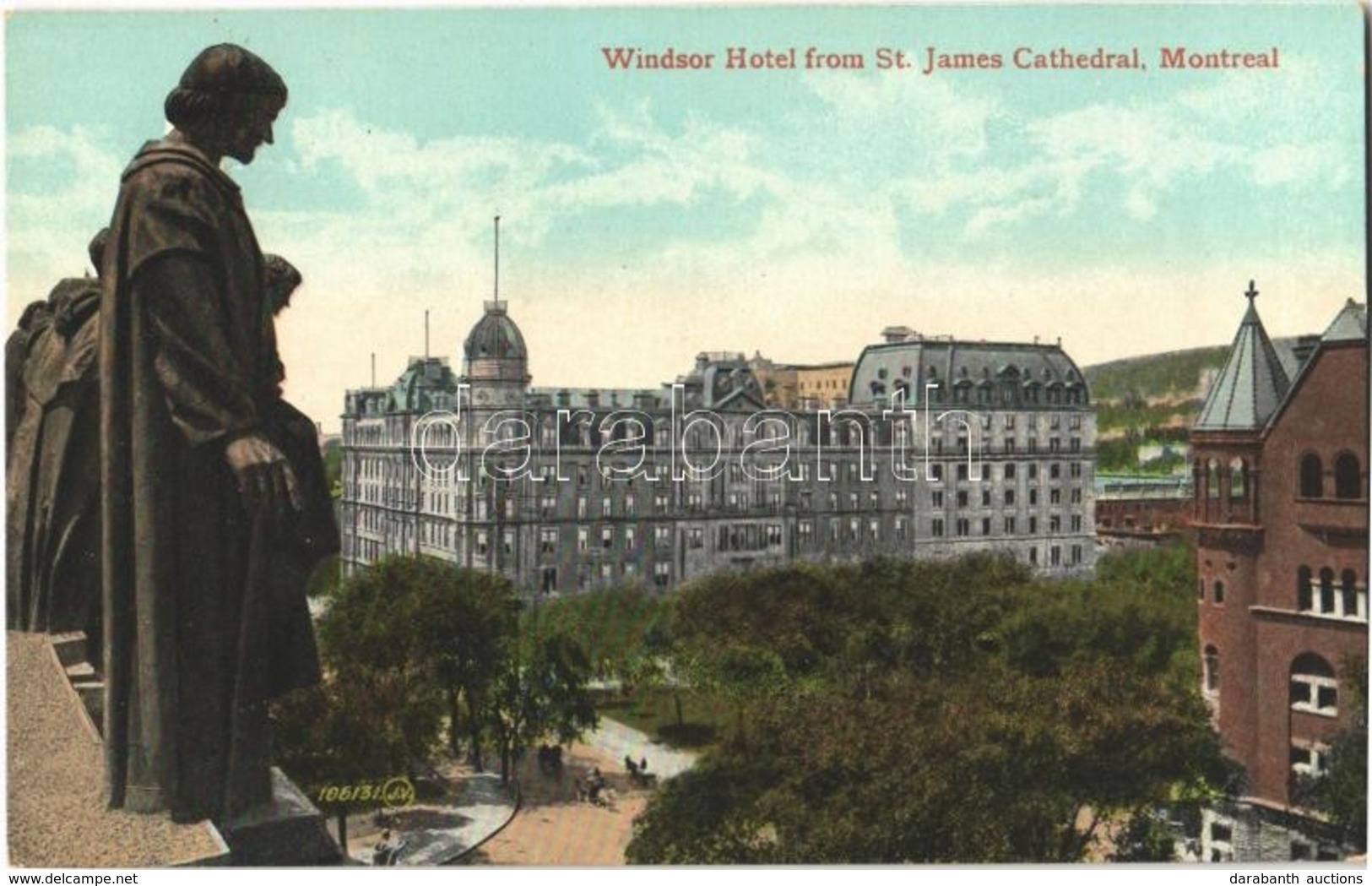 ** T1 Montreal, Windsor Hotel From St. James Cathedral, Valentine & Sons Publishing Co. - Sonstige & Ohne Zuordnung