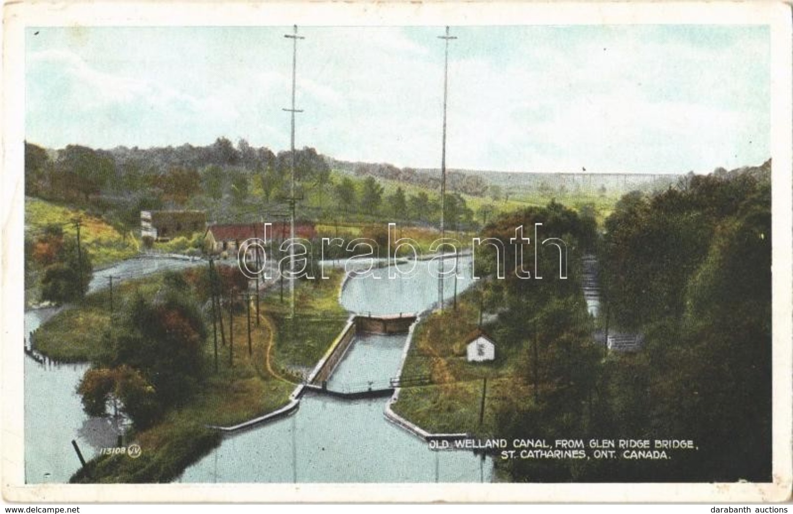 * T2 St. Catherines (Ontario), Old Welland Canal From Glen Ridge Bridge, Valentine-Black Co. - Otros & Sin Clasificación