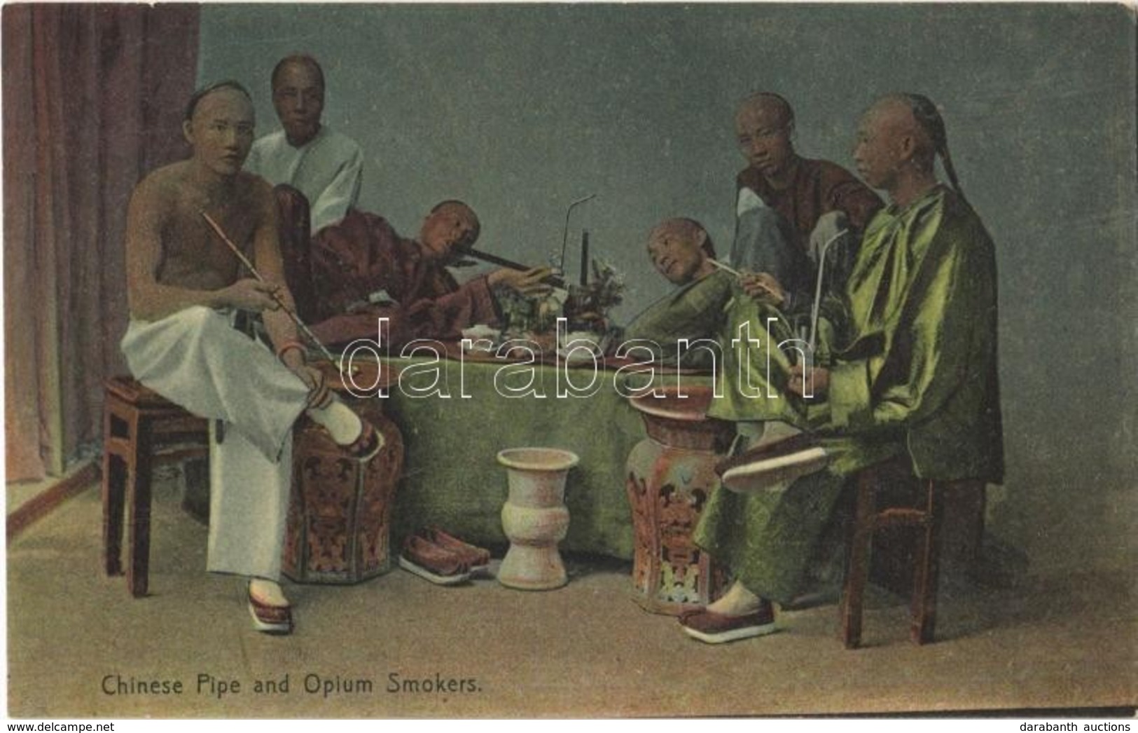 ** T1 Chinese Pipe And Opium Smokers - Sonstige & Ohne Zuordnung