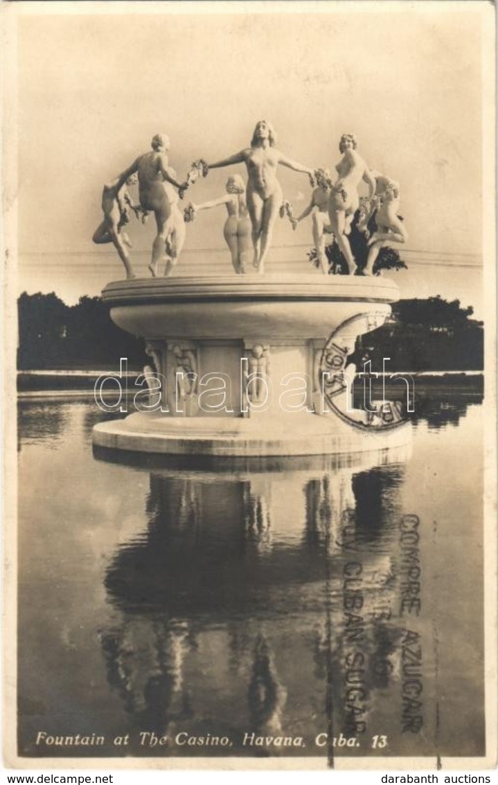 * T1/T2 1931 Havana, Habana; Fountain At The Casino - Other & Unclassified