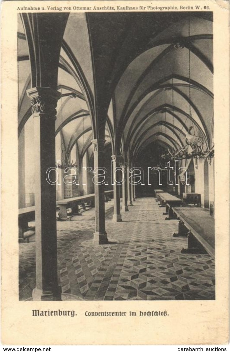 ** T2/T3 Malbork, Marienburg; Conventsremter Im Hochschloss / Castle, Interior, Convent Refectory (EK) - Otros & Sin Clasificación