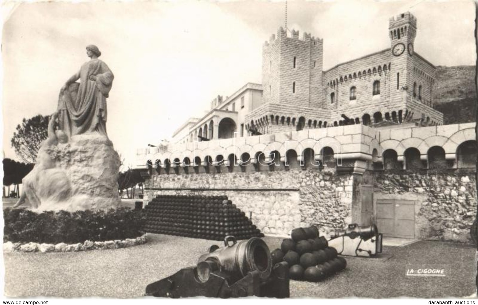 * T2/T3 Monaco, Le Palais Princier, Les Remparts Et Le Monument Commémoratif Du 25 Anniversaire Du Régne De S.A.S. Le Pr - Otros & Sin Clasificación