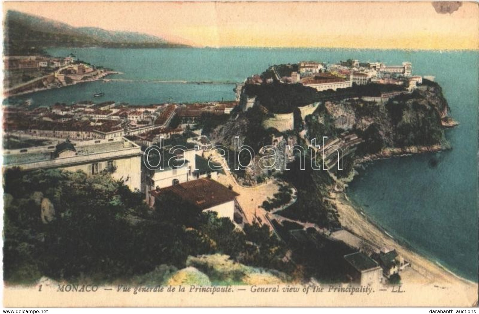 ** T2/T3 Monaco, Vue Générale De La Principatuté / General View Of The Principality (crease) - Sonstige & Ohne Zuordnung