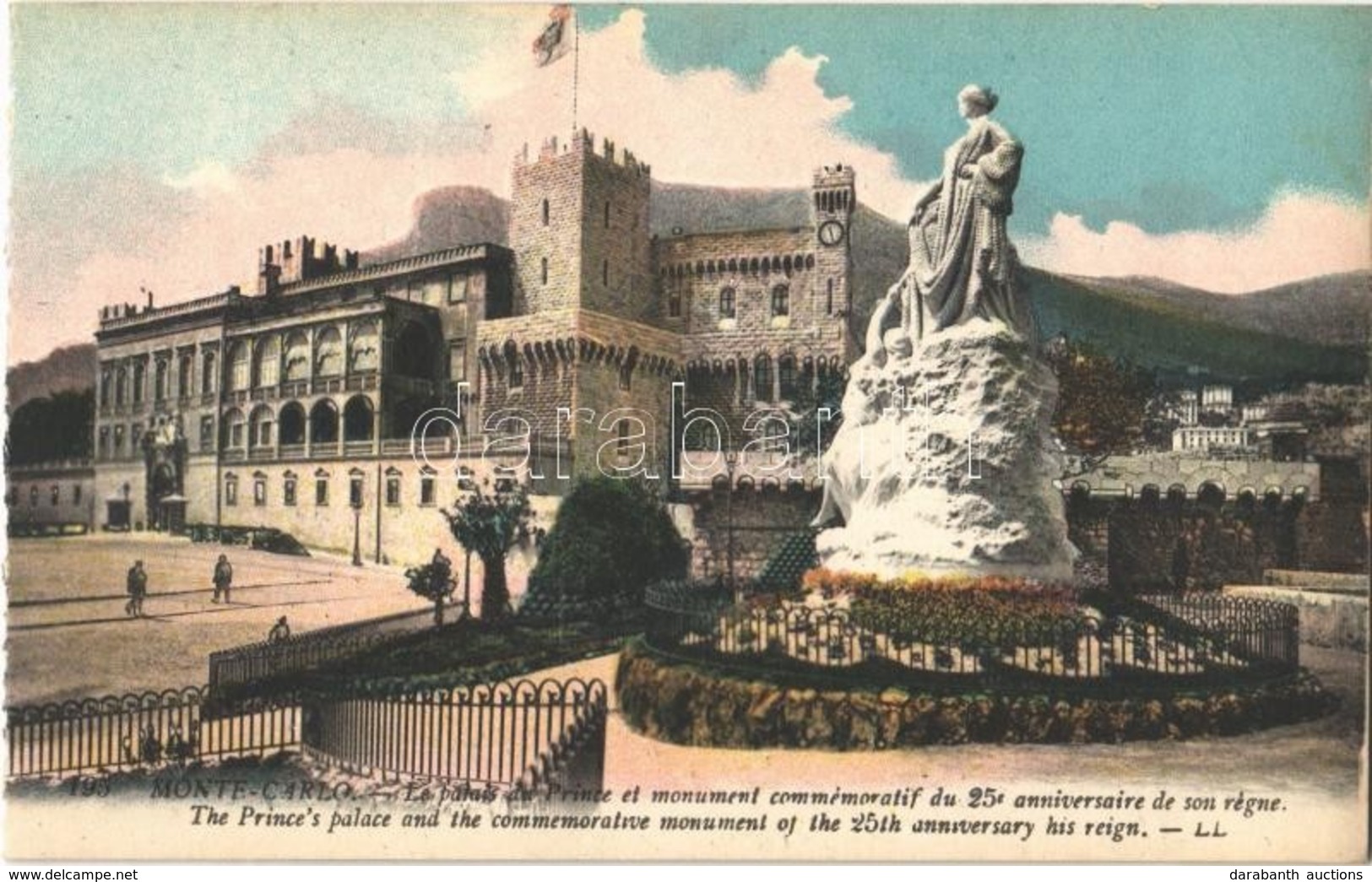 ** T2 Monte-Carlo, Le Palais Du Prince Et Monument Commémoratif Du 25 Anniversaire De Son Régne / The Prince's Palace An - Sonstige & Ohne Zuordnung