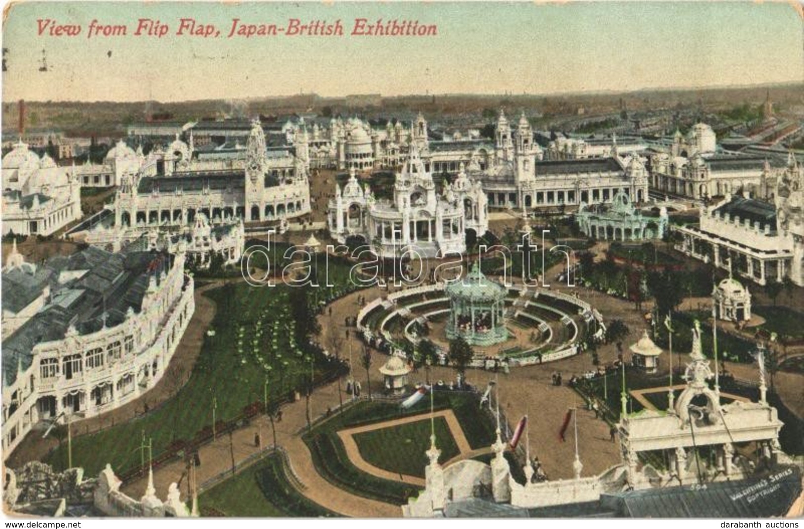 T2/T3 1910 London, Japan-British Exhibition, View From Flip Flap. Valentine & Sons - Otros & Sin Clasificación