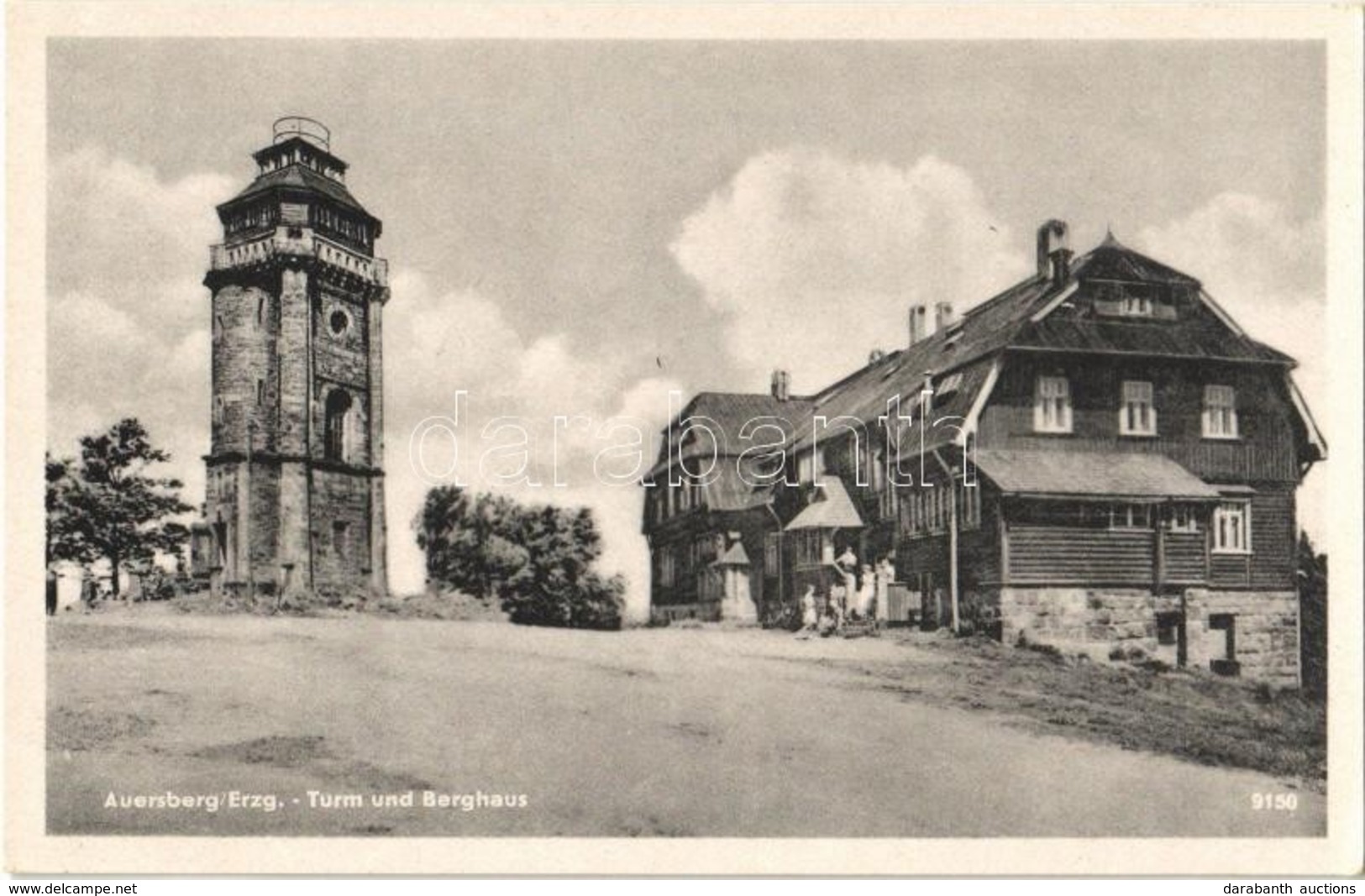 ** T1/T2 Auersberg, Turm Und Berghaus / Mountain, Lookout Tower, Hotel - Ohne Zuordnung