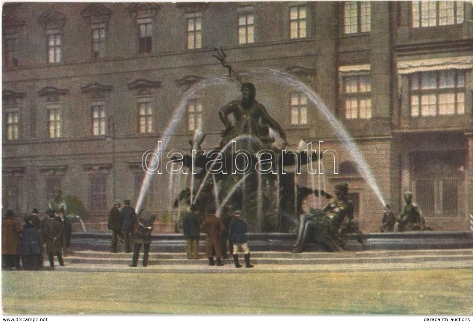 ** T1 Berlin, Neptunsbrunnen / Fountain (11,8 Cm X 7,8 Cm) - Ohne Zuordnung