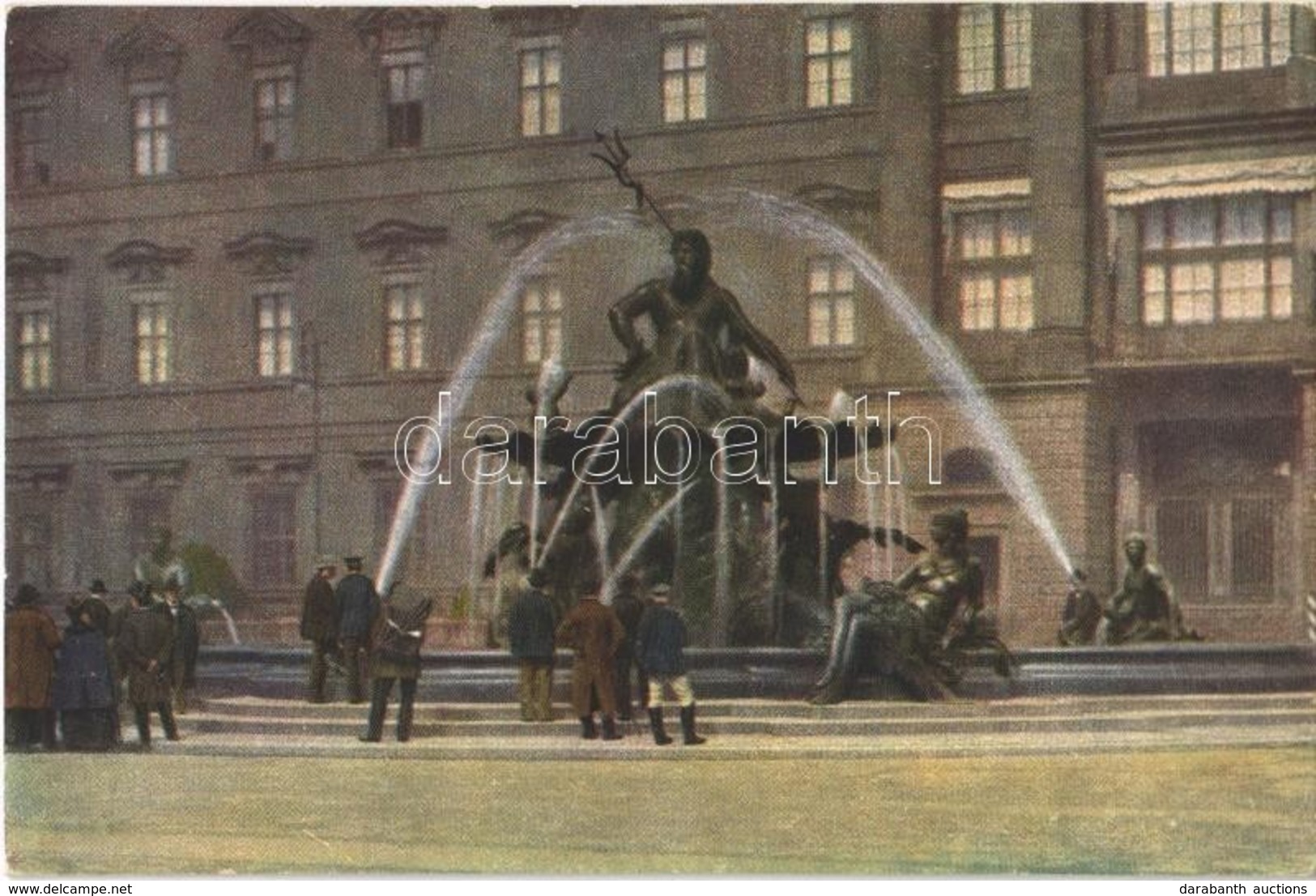 ** T1 Berlin, Neptunsbrunnen / Fountain (11,8 Cm X 7,8 Cm) - Sin Clasificación