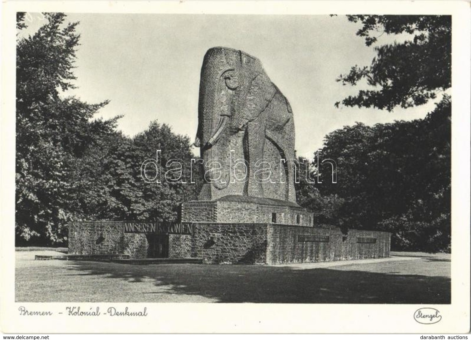 ** T1/T2 Bremen, Kolonial-Denkmal / Monument, Stengel & Co. 74972. (14,7 Cm X 10,4 Cm) - Ohne Zuordnung