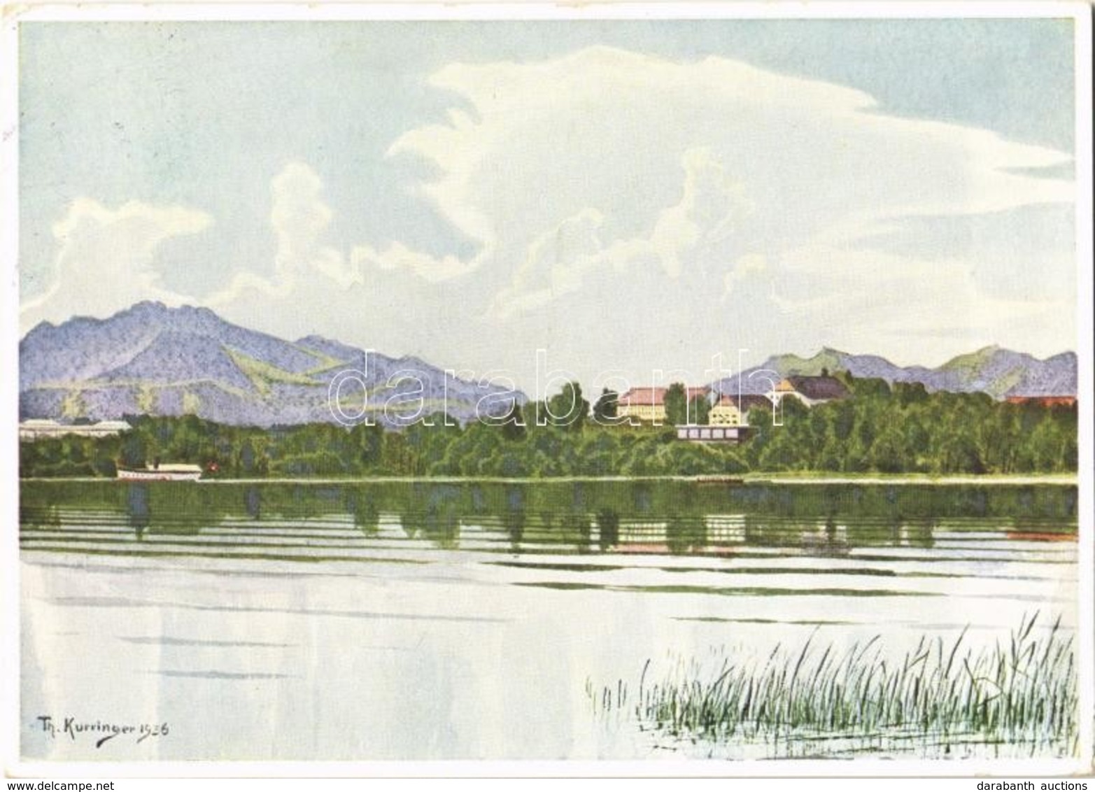 T2/T3 1943 Herrenchiemsee, Schlosshotel / Palace Hotel, Lake, Steamship S: Kurringer (14,7 Cm X 10,4 Cm) (creases) - Ohne Zuordnung