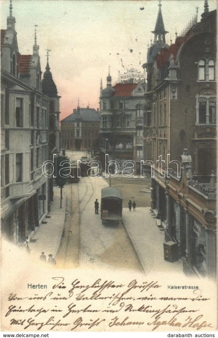 * T3 Herten, Kaiserstrasse, Warenhaus / Street, Trams, Shop  (Rb) - Ohne Zuordnung