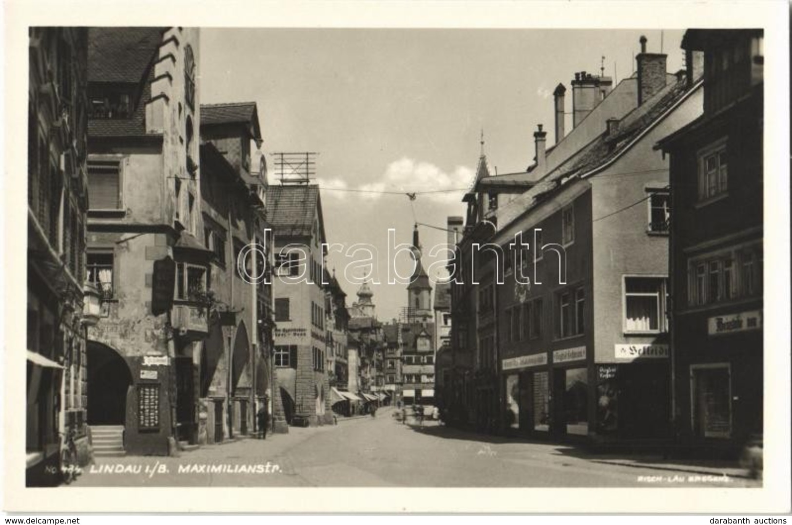 ** T1 Lindau, Maximilianstrasse, Siegfried Kochmann, Weinstube / Street View, Siegfried Kochmann's Shop, Wine Hall - Ohne Zuordnung