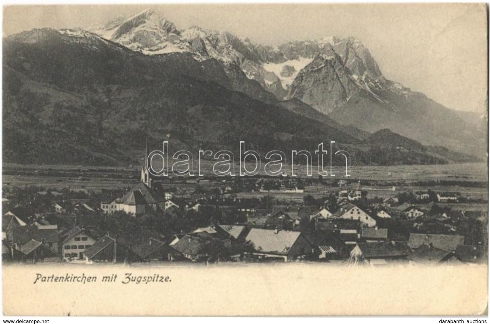 T1/T2 1907 Partenkirchen (Garmisch-Partenkirchen) Mit Zugspitze / General View, Mountain - Ohne Zuordnung