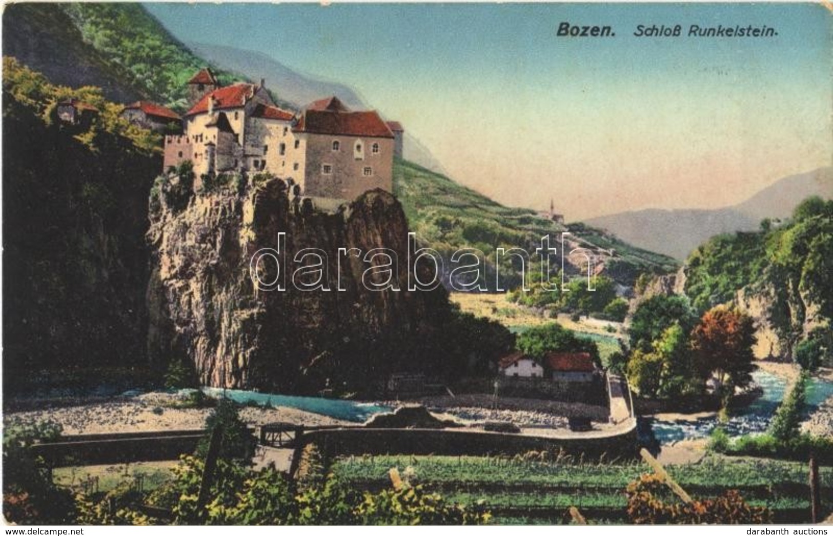 T2 1915 Bolzano, Bozen (Südtirol); Schloss Runkelstein / Castel Roncolo / Castle. Ottmar Zieher 'Künstlerfotochrom' 2360 - Otros & Sin Clasificación