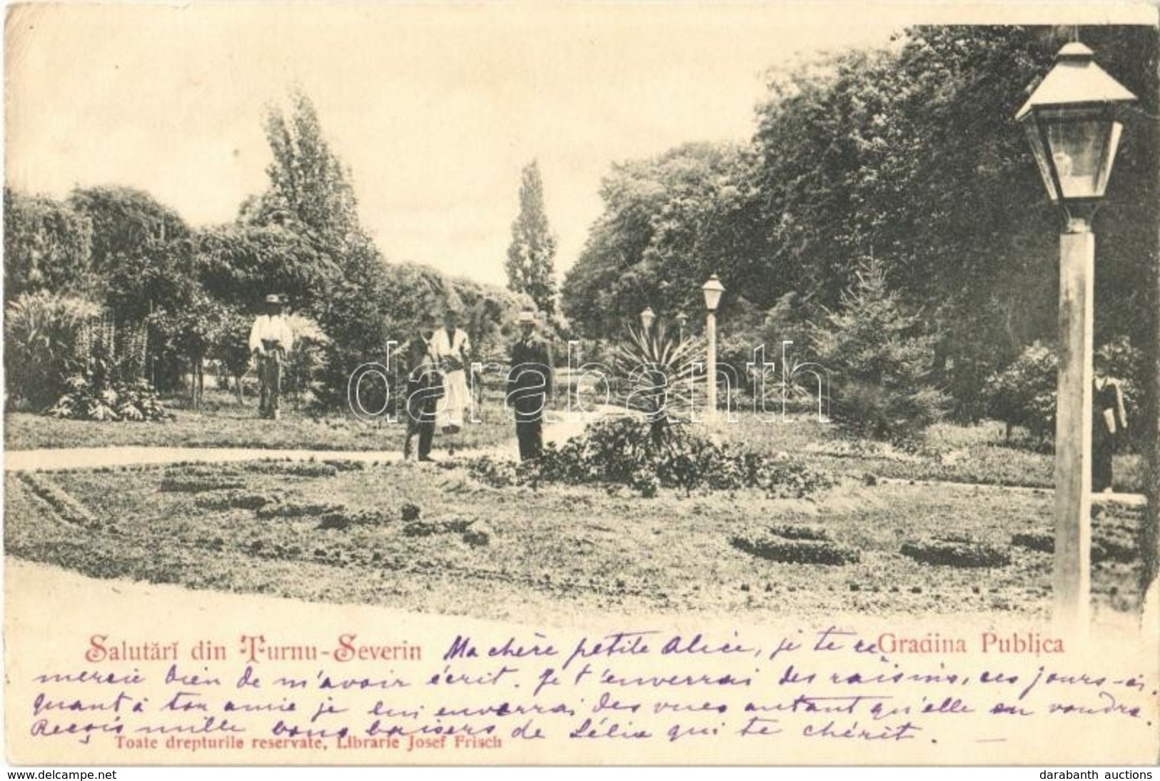 T2/T3 1900 Turnu Severin, Szörényvár; Gradina Publica / Park Garden  (EK) - Otros & Sin Clasificación