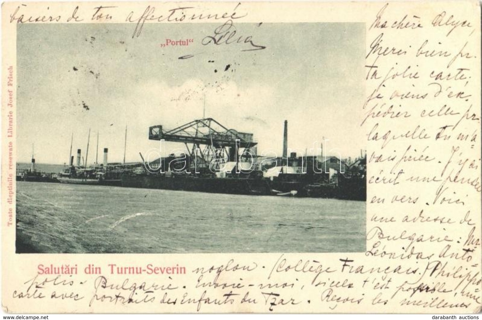 T2 1901 Turnu Severin, Szörényvár; Portul / Port - Otros & Sin Clasificación