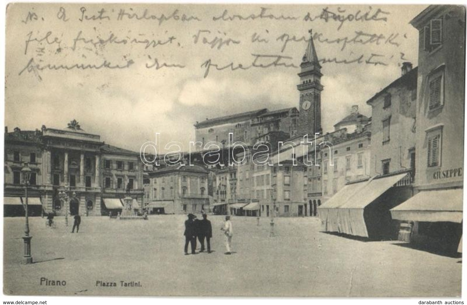 T2 Piran, Pirano; Piazza Tartini / Square, Shops - Sonstige & Ohne Zuordnung