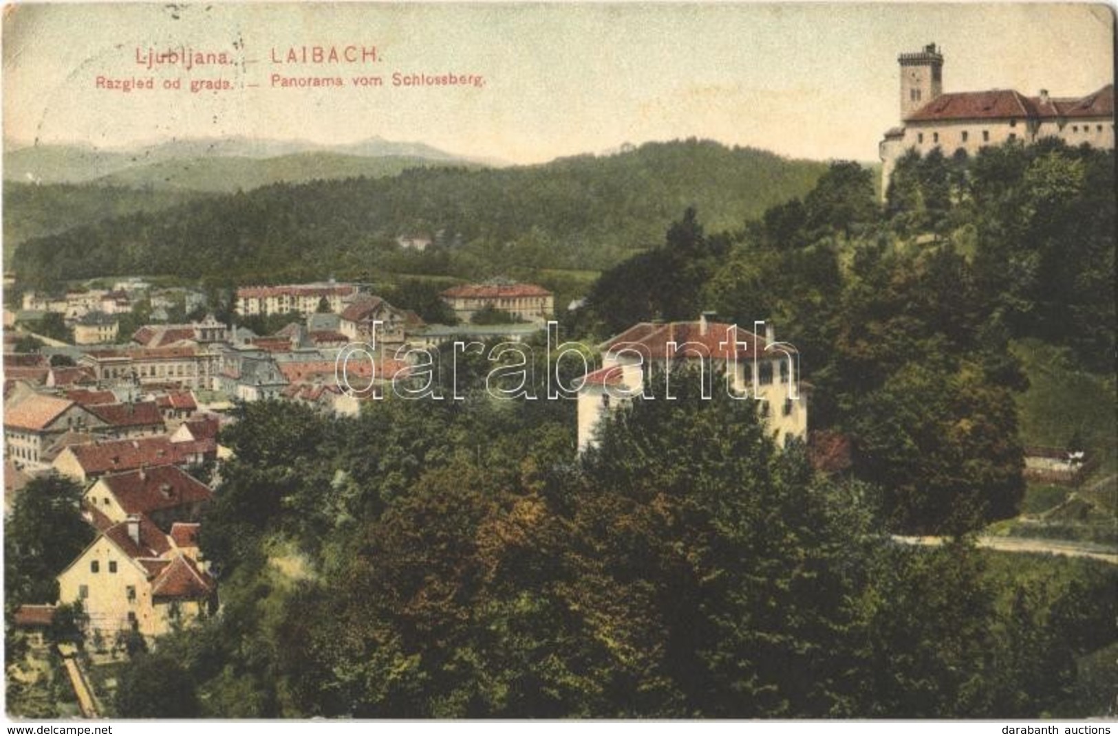 * T2/T3 Ljubljana, Laibach; Razgled Od Grada / Panorama Vom Schlossberg  (EK) - Otros & Sin Clasificación