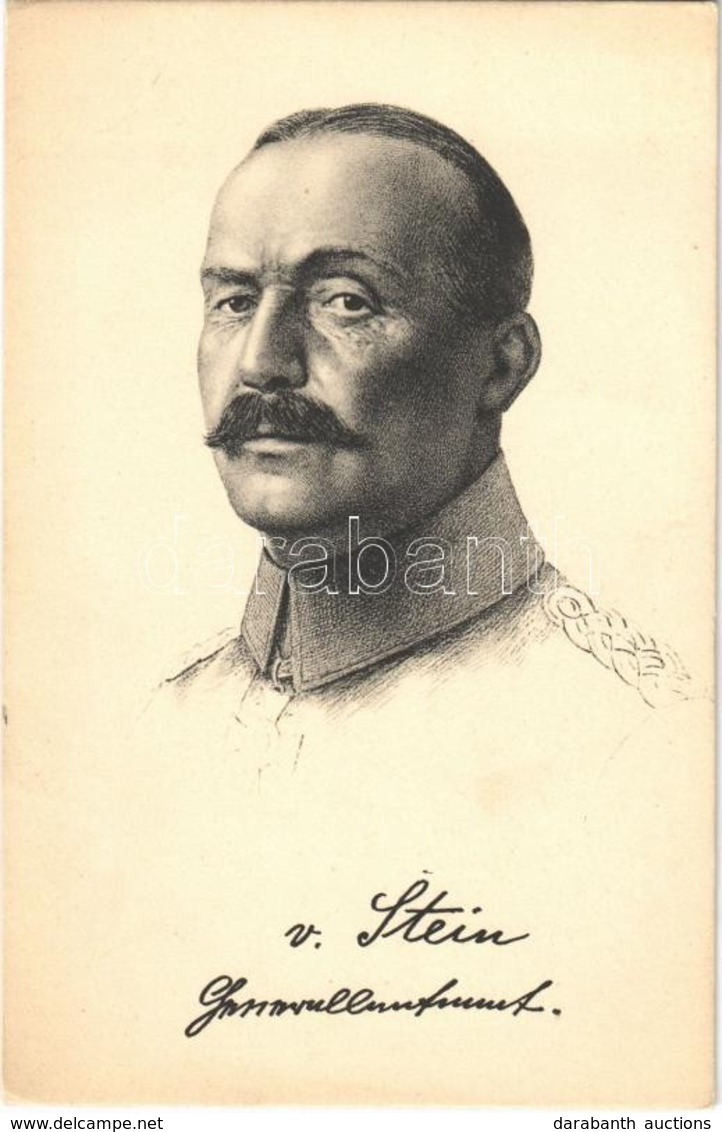 ** T1/T2 Generalleutnant Von Stein / Hermann Von Stein,  Prussian Officer, General Of The Artillery And Minister Of War  - Sin Clasificación