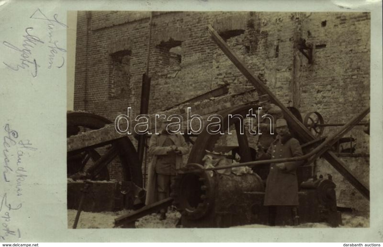 T2/T3 1916 Osztrák-magyar Katonák Uzsonnáznak / WWI Austro-Hungarian K.u.K. Military, Soldiers Having A Snack. Photo + K - Ohne Zuordnung