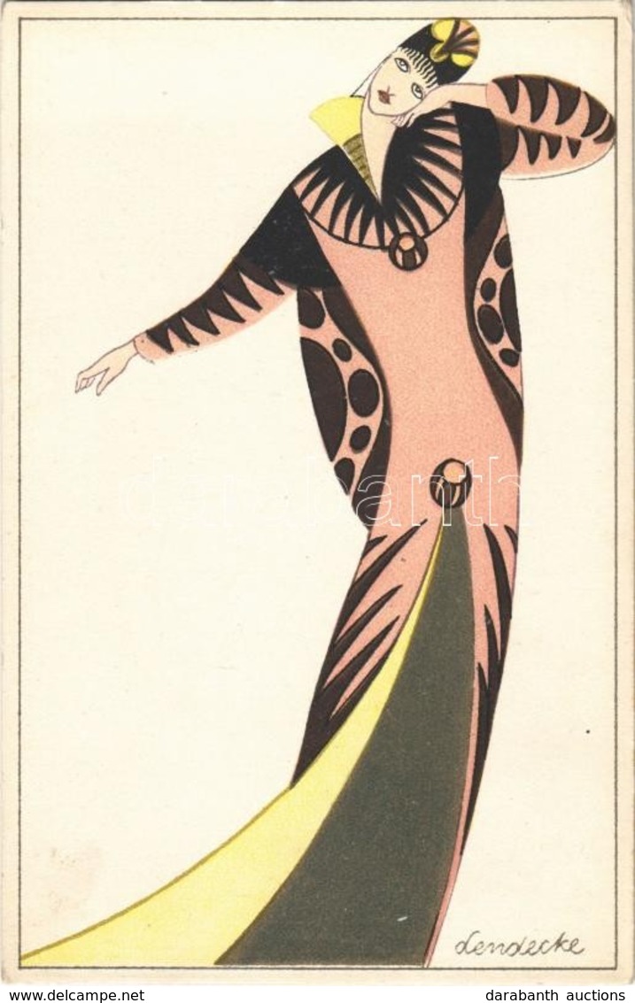 ** T1 Mode / Art Nouveau Lady Fashion. Wiener Werkstätte No. 853. S: Otto Lendecke - Sin Clasificación