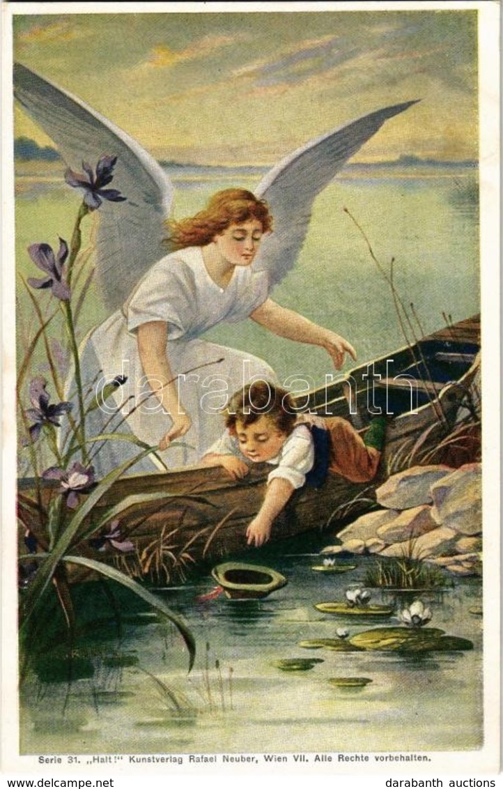 ** T1 Halt. Kunstverlag Rafael Neuber Serie 31.  / Angel With Child - Sin Clasificación
