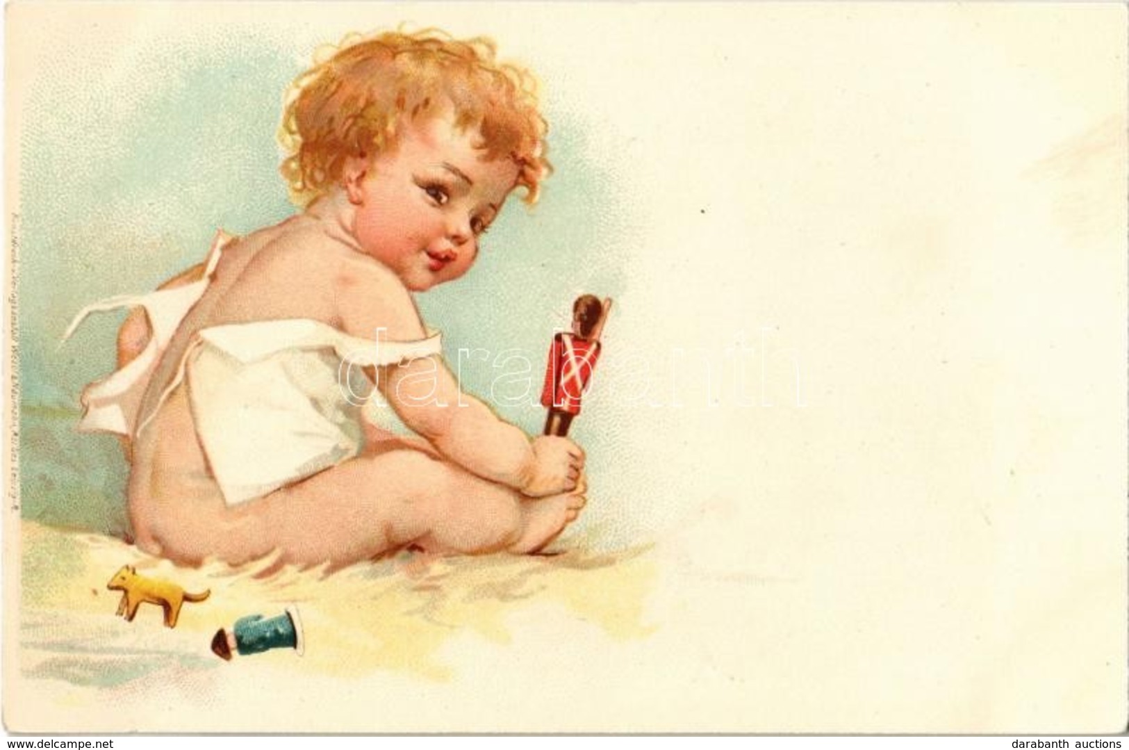 * T1/T2 Little Child With Toys. Wezel & Naumann Litho - Sin Clasificación