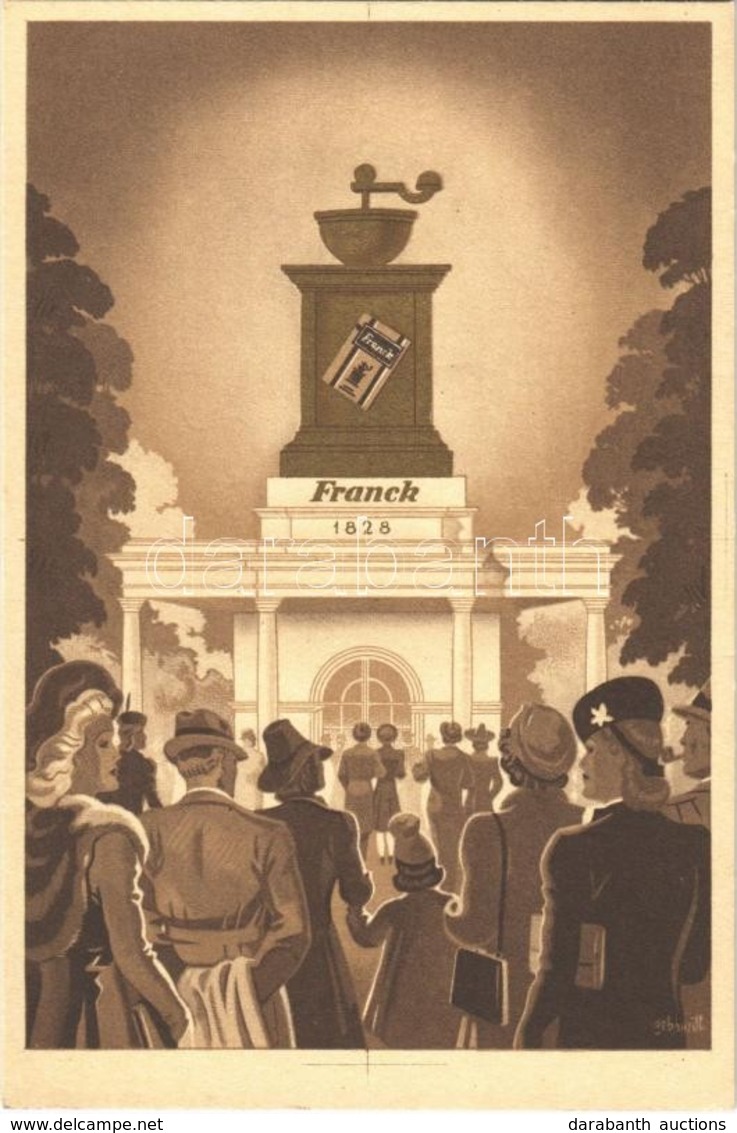 ** T2/T3 Franck Kávé Pavilonja Az 1941. évi Budapesti Nemzetközi Vásáron, Reklámlap. Klösz / Hungarian Coffee Advertisem - Sin Clasificación