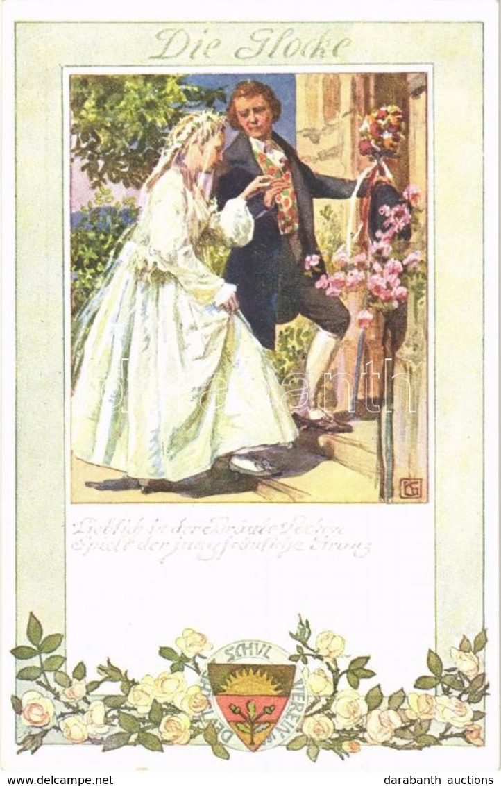 ** T1/T2 Die Glocke. Lied Von Der Glocke. Nr. 3. Karte Nr. 194. / Deutscher Schulverein Art Postcard, Studentica - Sin Clasificación