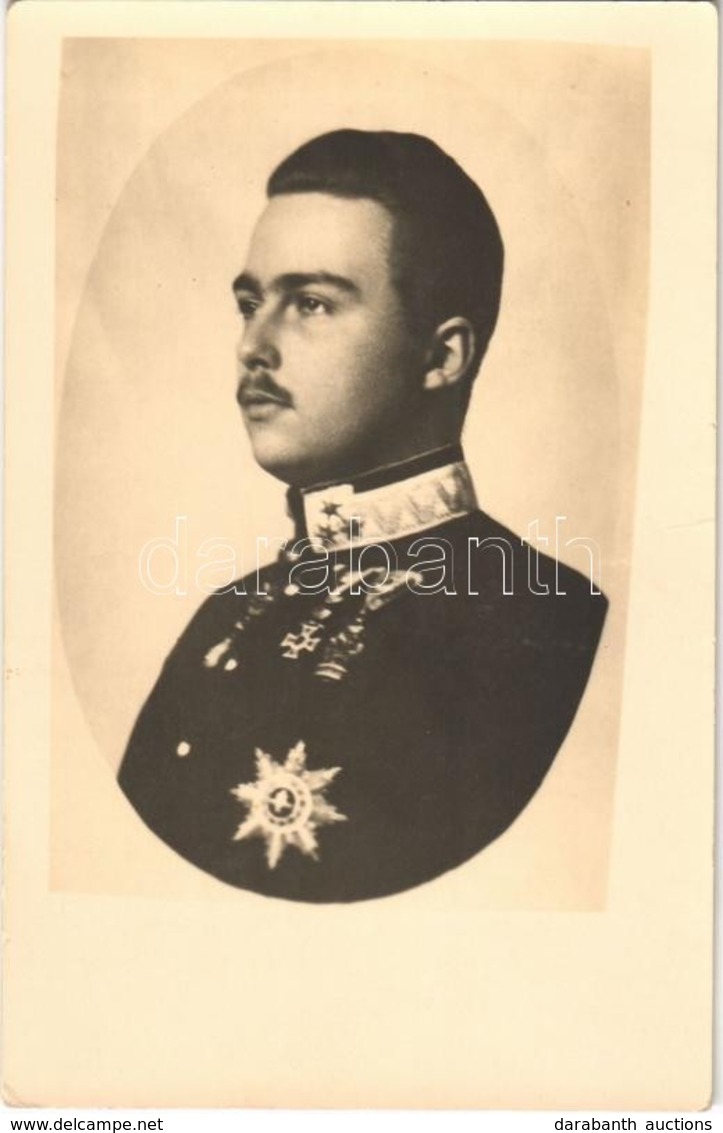 * T1/T2 Habsburg Ottó Kitüntetésekkel / Otto Von Habsburg / Otto, The Crown Prince With Medals. Photo Tury - Ohne Zuordnung