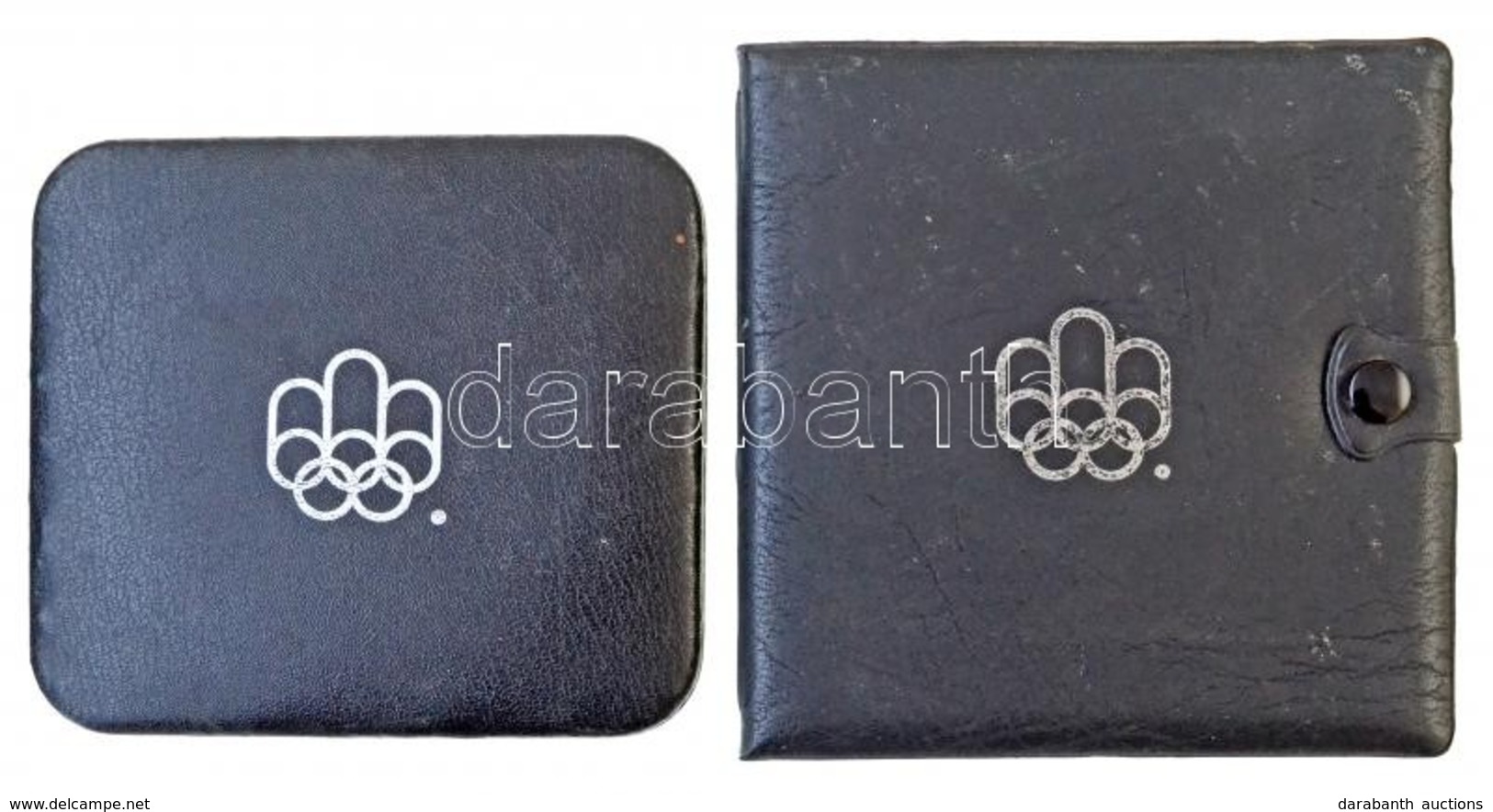 2db Montreáli Olimpiai Dísztok 4-4 Férőhellyel 5$ és 10$-os érmék Számára, Tanúsítványokkal, Használt állapotban - Sin Clasificación