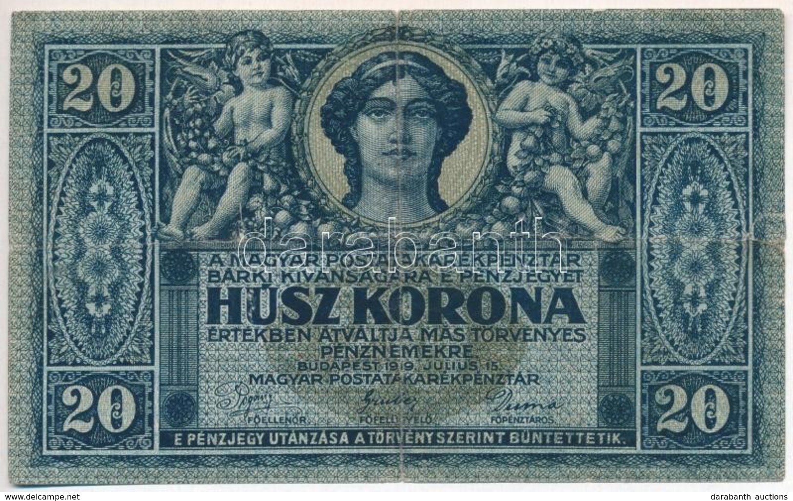 1919. Július 15. 20K T:III
Adamo K19 - Sin Clasificación