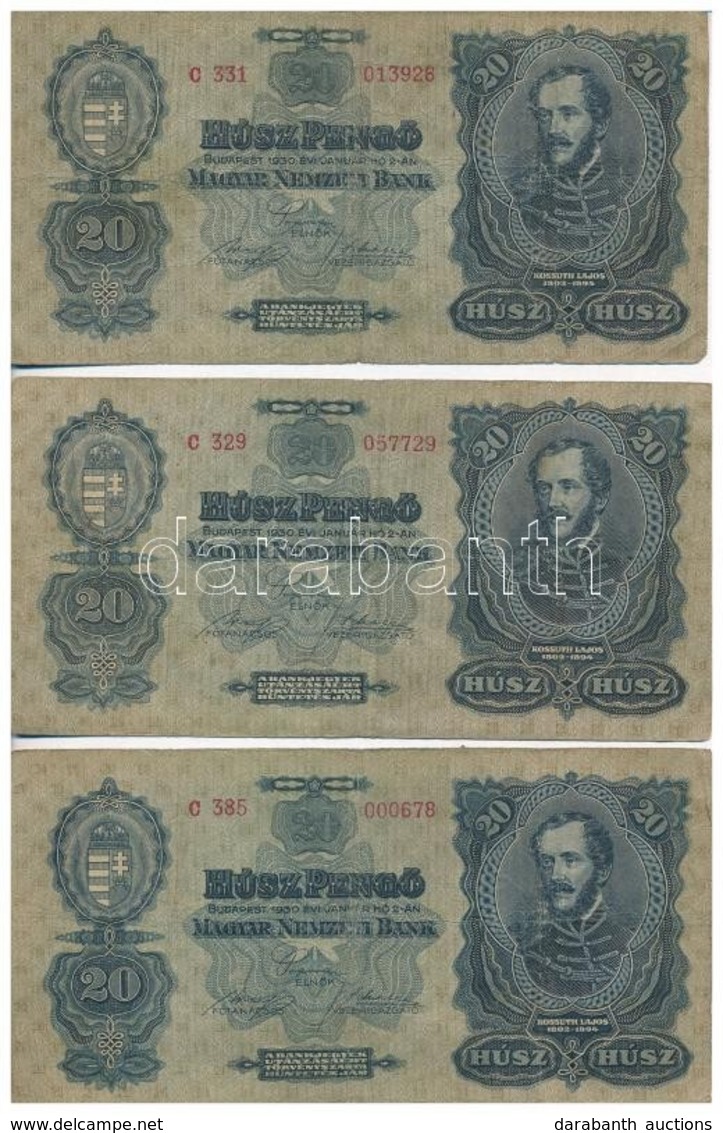 1930. 20P (3x) T:III-
Adamo P11 - Sin Clasificación