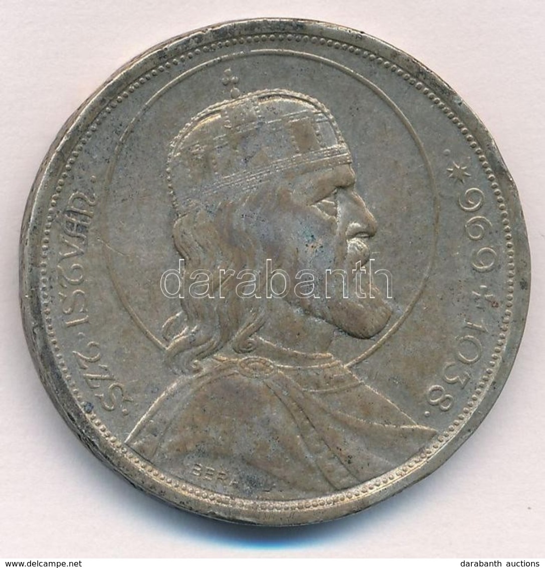 1938. 5P Ag 'Szent István' T:2 Patina, Ph.
Adamo P8.1 - Sin Clasificación