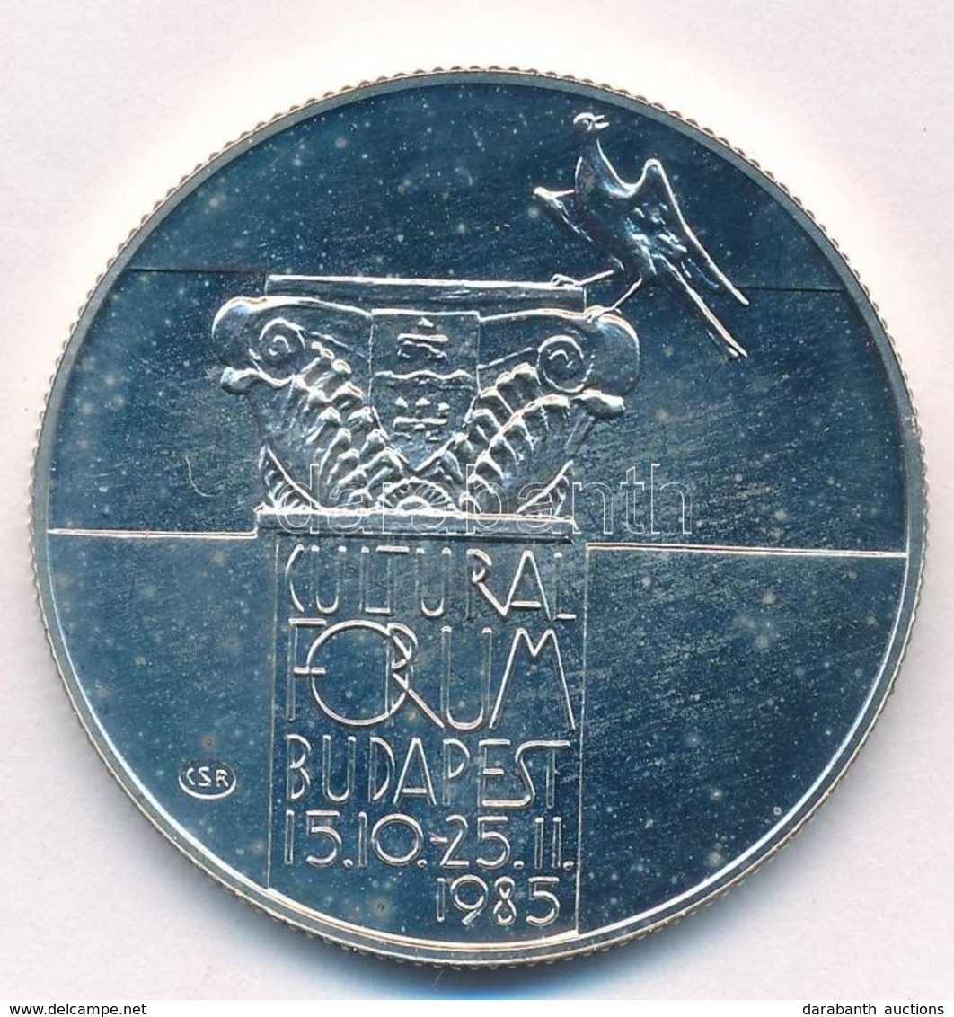 1985. 500Ft Ag 'Kulturális Fórum Budapest 1985' Kapszulában T:1 Kis Patina Adamo EM89 - Sin Clasificación