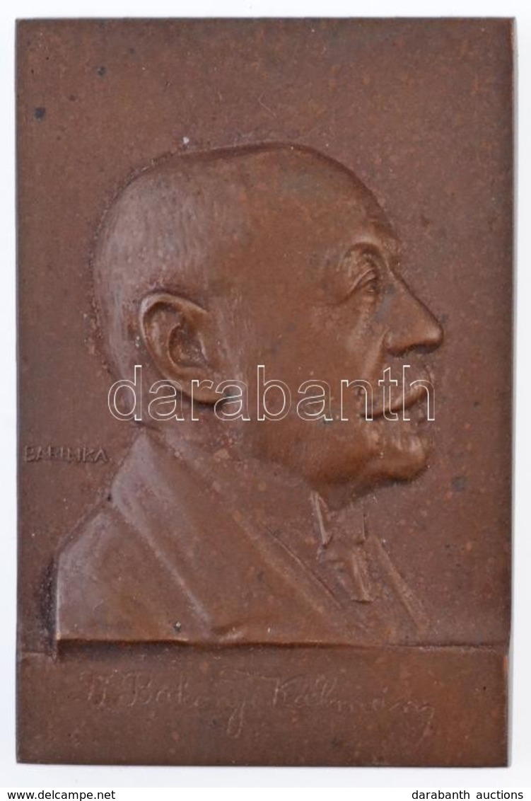 Barinka DN 'Dr. Bakonyi Kálmán' Kisméretű Br Plakett Dísztokban (55x36,5mm) T:2 - Sin Clasificación