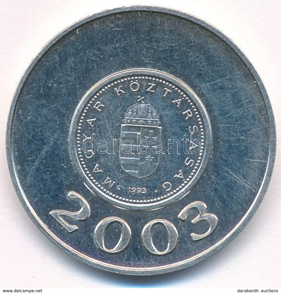 2008. '2003 / 2008' Ezüstözött Fém Emlékérem, Mindkét Oldalon Az 1Ft-os érme Hátlapjával (22mm) T:1- - Ohne Zuordnung