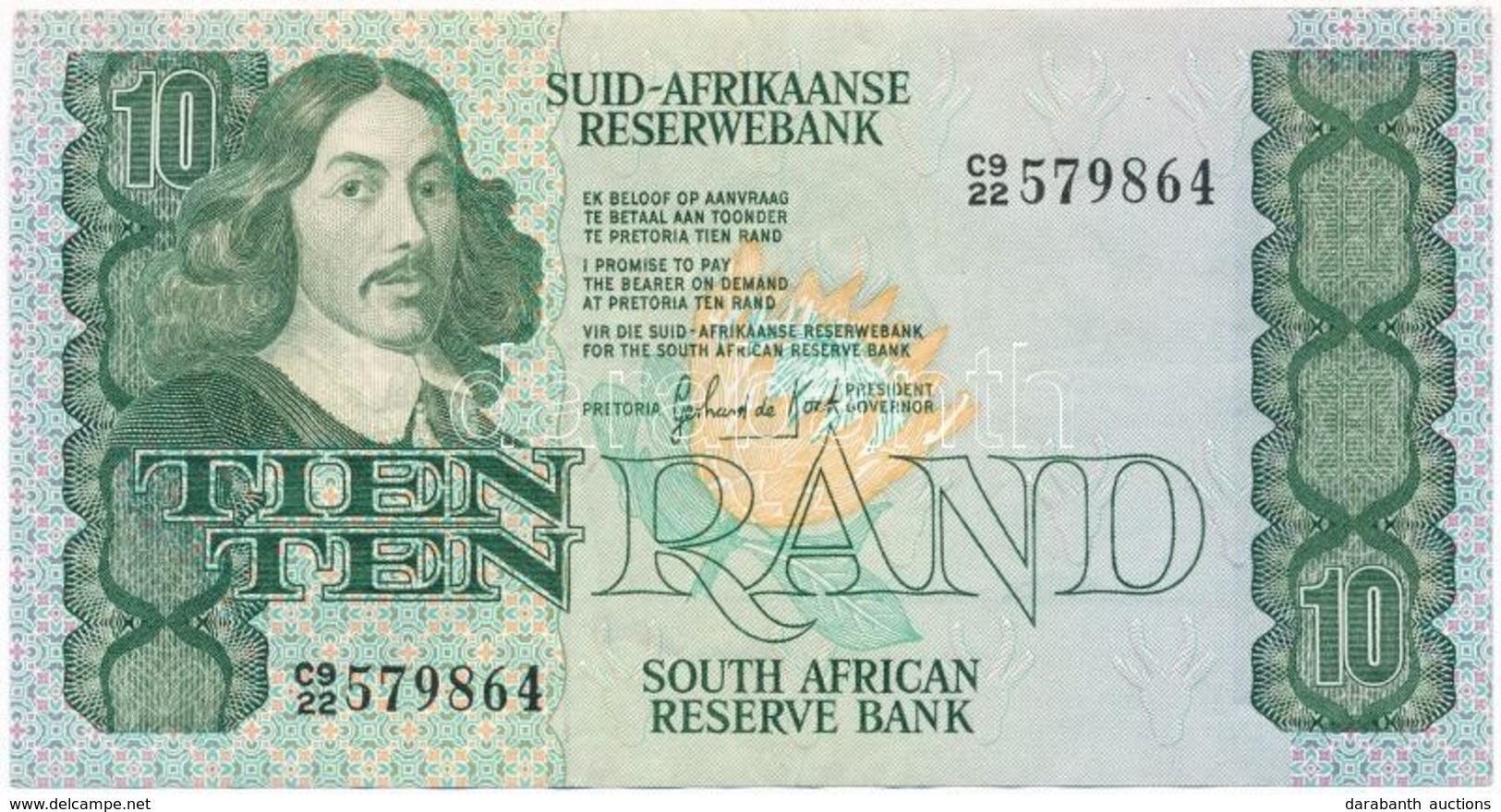 Dél-Afrika 1981. 10R T:II 
South Africa 1981. 10 Rand C:XF
Krause KM#120 - Sin Clasificación