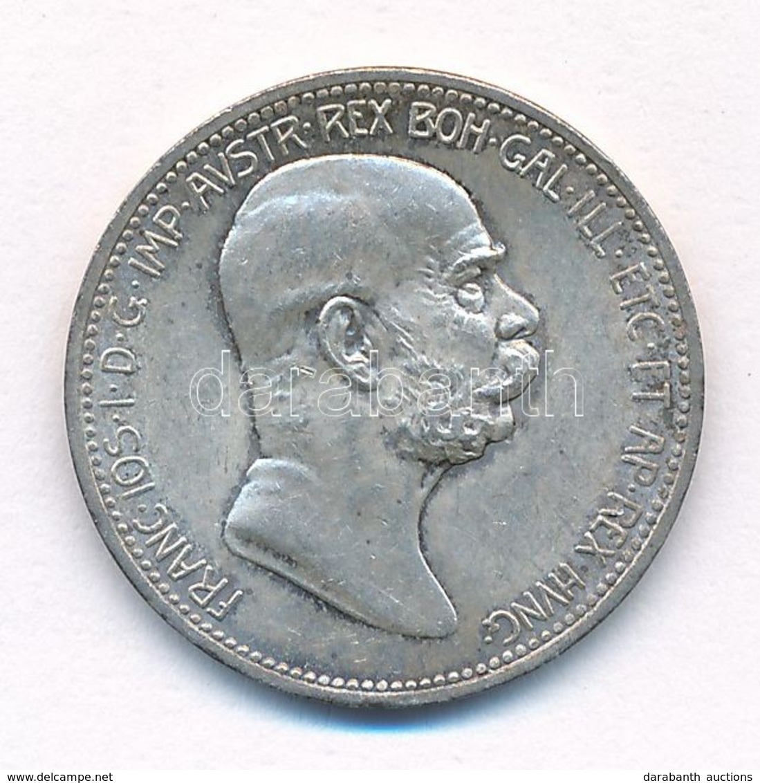 Ausztria 1908. 1K Ag 'Ferenc József - Jubileum' T:1-,2 Kis Patina, Kis Ph. Austria 1908. 1 Corona Ag 'Franz Joseph - Jub - Sin Clasificación